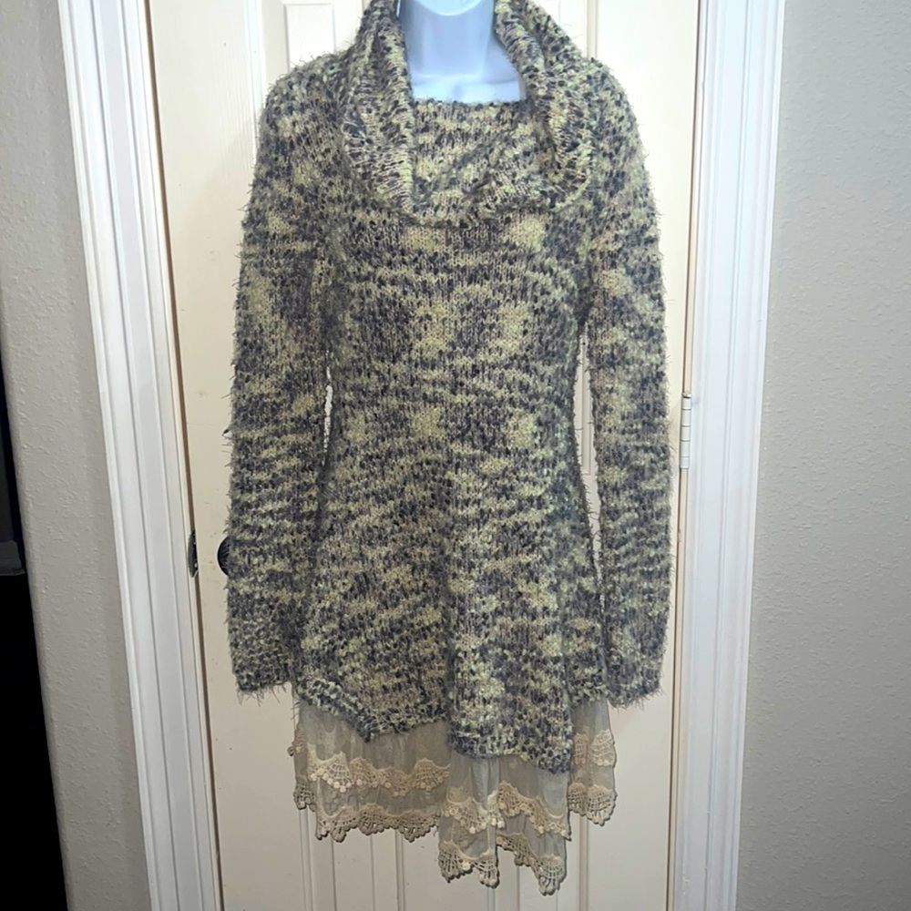 Altar’d State Cowl Neck Long Sweater S/M